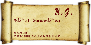 Mözl Genovéva névjegykártya